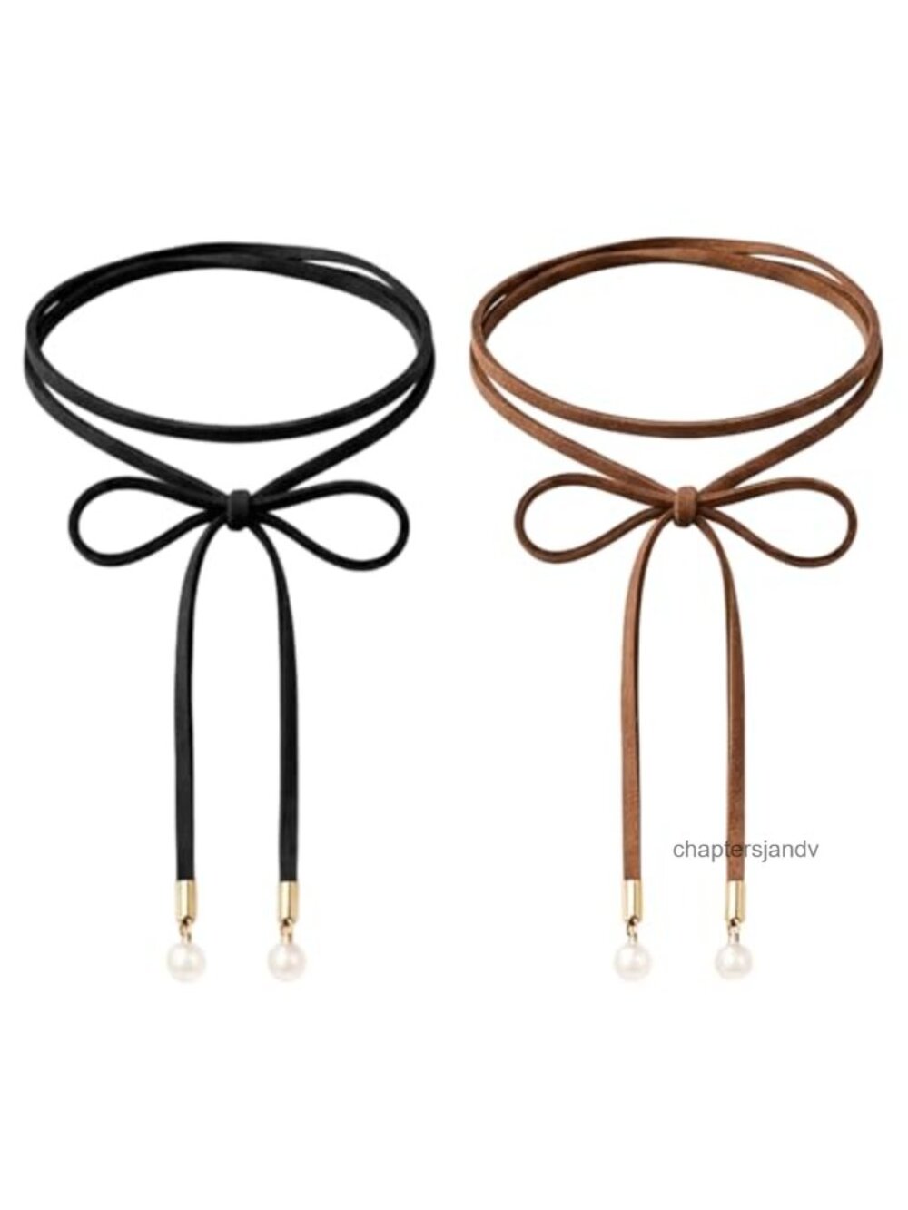 Gothic Bow Choker Necklace Set Velvet Wrap 2pc Women Adjustable